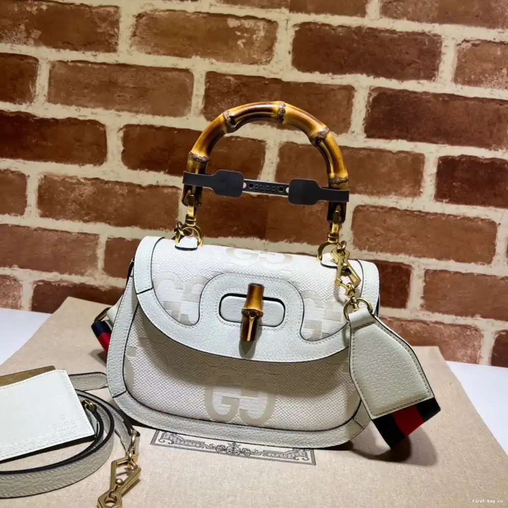 bag with Bamboo handle Small top Gucci 0616
